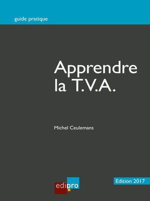 cover image of Apprendre la T.V.A.